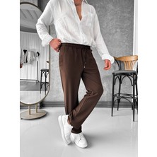 Modefendicom Bel Lastik Detaylı Ipli Baggy Jogger Pantolon