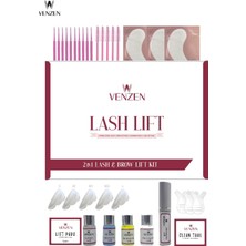 Venzen 2in1 Lash Lift, Kirpik Lifting Seti, Kirpik Perma ve Kaş Laminasyon Seti (Full Set)