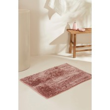 PremiumPort Gül Kurusu Banyo Paspası 60X90 Cm, Şık ve Konforlu Tasarım