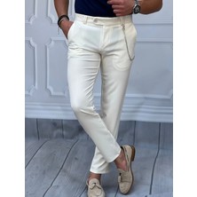 Modefendicom Slim Fit Kalıp Düz Kumaş Pantolon