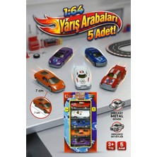 Craftivio Vardem Oyuncak 5'li Diecast Metal Yarış Arabası Seti 1:64 Ölçek 7 cm