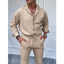 Modefendicom Fitil Desen Uzunkol  Gömlek