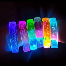 Kaia Life Mor LED Işıklı Baskı Yapılabilen Pilli Bileklik Bilezik 1,5 cm Genişlik