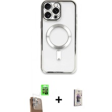 Marsilyan™- iPhone 16 Pro Kılıf Nova Işık Özel Seri - Siyah Bilvis 3D Cam Ekran Koruyucu + Çöl Titanyum Raze Metal Kamera Lens