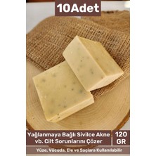 Carlburn #bitkiselsabun %100 Doğal Güzel Kokulu El Yüz Saç Vücut Orijinal Bitkisel Sidr Sabun 120G - 10 Adet