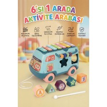 Craftivio Eğitici Müzikli Aktivite Otobüsü Ksilofonlu Şekil Eşleştirme Bultak Bebek Oyuncağı