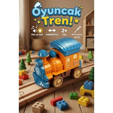 Craftivio Sesli ve Işıklı Bas Bırak Oyuncak Tren Hareketli Eğitici Lokomotif 2+ Yaş