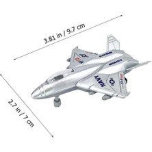 Ronanna Çek Bırak Mini Metal Uçak - Gri (Lisinya)