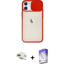 Marsilyan™- iPhone 11 Kılıf Vadi Çizgi - Siyah Bilvis 5in1 3D Magic Cam Ekran Koruyucu + Gold Pers Alüminyum Kamera Lens