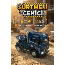 Craftivio Işıklı Sesli Sürtmeli Çekici Kamyon Die-Cast Oyuncak Araba 15 cm