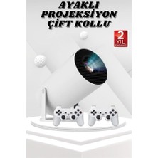 Ronanna Ayaklı Oyun Projeksiyonu Çift Kollu Taşınabilir Sinema Projektörü - Lisinya
