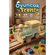 Craftivio Sesli ve Işıklı Bas Bırak Oyuncak Tren Hareketli Eğitici Lokomotif 2+ Yaş