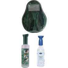 Göz Duşu Solüsyonu Istasyonu Set (Actiomedic Mavi Solüsyon- Braun Yeşil Solüsyon)