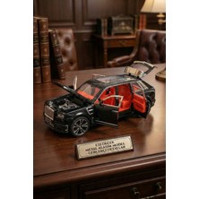 Craftivio Rolls Royce Cullinan Metal Model Araba 1:32 - Sesli Işıklı Kapıları Açılan Oyuncak Jip 18 cm