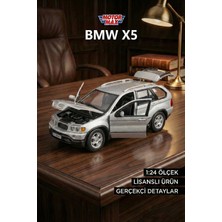 Craftivio Motor Max 1:24 Bmw X5 Diecast Model Araba - Metal Koleksiyonluk Araç - Gümüş Gri