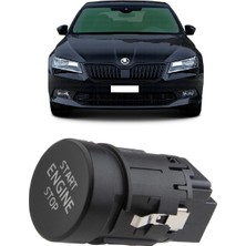 CME PARTS Skoda Superb 3 Mk3 2015-2023 Uyumlu Start Stop Düğmesi 4 Pin 3V0905217A