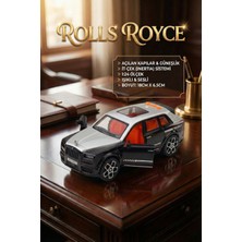 Craftivio Rolls Royce Tarzı Lüks Makam Aracı Siyah - Sesli Işıklı Kapıları Açılan Sürtmeli Oyuncak Araba