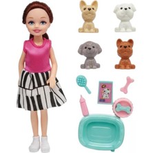 Ronanna Pet Shop - Bebekli Köpek Bakım Seti - 7722-3 - Esmer (Lisinya)