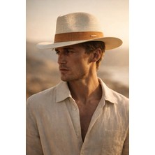 Külah Coastal Shade Keten Bantlı Yaz Şapkası - Dune