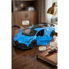 Craftivio Metal Çek Bırak Bugatti Divo Oyuncak Araba 12 cm Kapıları Açılan Yarış Arabası Model Araba