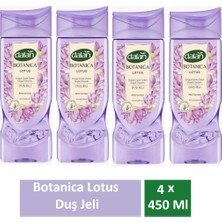 Dalan Duş Jeli Botanica Lotus 450 ml x 4 Adet
