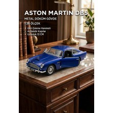 Craftivio Aston Martin Db5 1:38 Ölçek Metal Çek Bırak Model Araba - Açılabilir Kapılar (13 Cm)