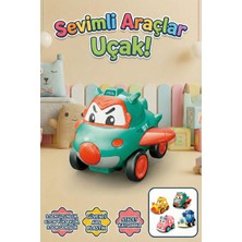 Craftivio Eğitici Sürtmeli Oyuncak Uçak - Yukarı Aşağı Sallanan Hareketli Güvenli Bebek ve Çocuk Arabası