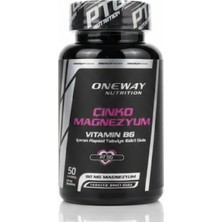 Oneway Nutrition Çinko Magnezyum + Vitamin B6 50 Kapsül | Zma