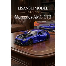 Craftivio Motormax 1:24 Mercedes-Amg Gt3 Model Araba - Metal Diecast - Lacivert