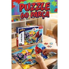 Craftivio Trefl Örümcek Adam 60 Parça Puzzle Lisanslı - 4 Yaş Üstü Eğitici Çocuk Yapboz Oyuncak (33X22 Cm)