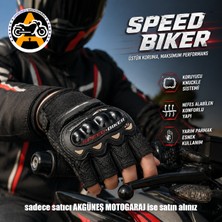 Akgüneş Motogaraj Speed Biker Motosiklet Yarım Eldiveni – Maksimum Koruma ve Konfor (Etiket Mevcut) XL beden yarım