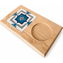 Vuud Ahşap Sunumluk - Porselen Karo Desenli - Kişiselleştirilebilir