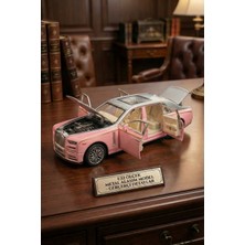 Craftivio Rolls Royce Phantom 1:32 Ölçek Metal Model Araba - Pembe, Sesli ve Işıklı, Kapıları Açılan (18 Cm)