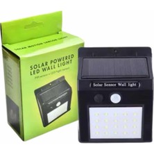 Ronanna Bahçe Aydınlatma Sensörlü Güneş Enerjili Duvar Lambası 40 LED Işık - Lisinya