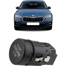 CME PARTS Skoda Octavia 4 2020-2023 Uyumlu Start Stop Düğmesi 4 Pin 3V0905217A
