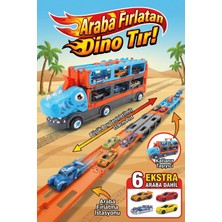 Craftivio Dönüşebilen Oyuncak Tır ve 159 cm Yarış Pisti (6 Adet Spor Araba Hediyeli) Fırlatıcılı Garaj Seti