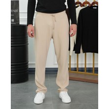 Modefendicom Kalın Fitil Desen Jogger Pantolon