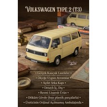 Craftivio Motormax 1:24 Volkswagen Type 2 (T3) Mavi Klasik Metal Model Araba Resmi Lisanslı Diecast