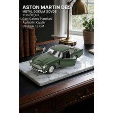 Craftivio Aston Martin Db5 1:38 Ölçek Metal Çek Bırak Model Araba - Açılabilir Kapılar (13 Cm)
