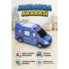 Craftivio Jandarma Arabası Oyuncak Minibüs - Işıklı Sesli Kurtarma Serisi 112 Araçları - Eğitici Oyuncak