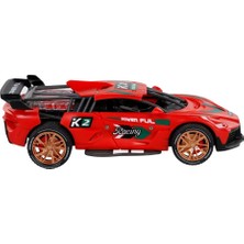 Ronanna Sürtmeli Sesli Işıklı Spor Arabalar 18 cm - Kırmızı (Lisinya)