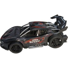 Ronanna Sürtmeli Yarış Arabası - Siyah (Lisinya)