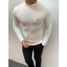 Modefendicom Slim Fit A Kalite Pamuk Tam Boğazlı Kazak