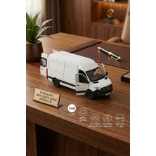 Craftivio Kinsmart Mercedes-Benz Sprinter 1:48 Ölçek Metal Çek Bırak Oyuncak Minibüs - Beyaz Model Araba