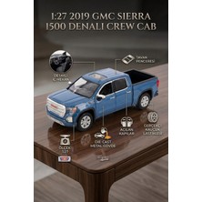 Craftivio Motor Max 1:27 2019 Gmc Sierra 1500 Denali Crew Cab Mavi Lisanslı Diecast Metal Model Araba