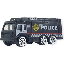 Ronanna 3'lü Iş Makinaları Road Seti - Die Cast - DS044 - Polis  (Lisinya)