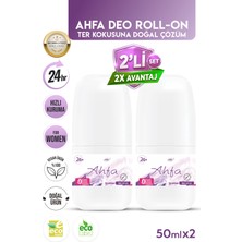 BioBellinda Doğal Içerikli Ahfa Deo Roll-On For Women-Kadın Tüy Azaltma Etkili Roll On 50 ml (2'li Set)