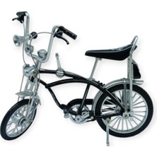 Ronanna Model Araçlar -1:8 Metal Retro Pinokyo Bisiklet - Die -Cast 17 cm - Siyah (Lisinya)