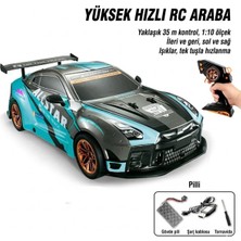 Craftivio Uzaktan Kumandalı Şarjlı Işıklı Drift Yarış Arabası 1:10 Büyük Boy 25+Km/h Yüksek Hızlı Rc Araba