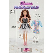 Craftivio Elonna Urban Life Tam Eklemli Oyuncak Bebek 30 cm - 2 Farklı Kıyafetli ve Aksesuarlı Moda Ikonu